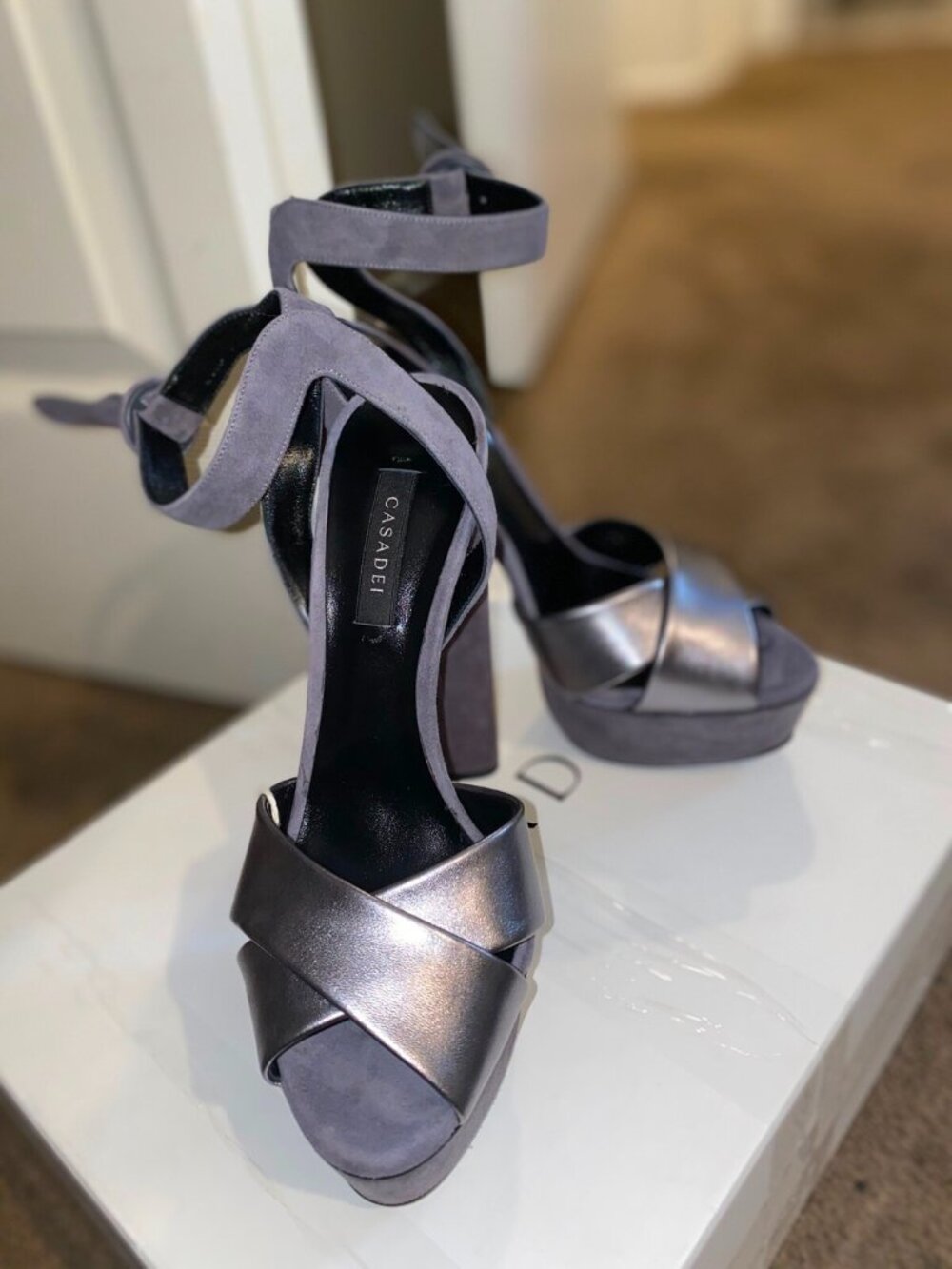 CASADEI pellame platform pumps - Picture 2 of 4